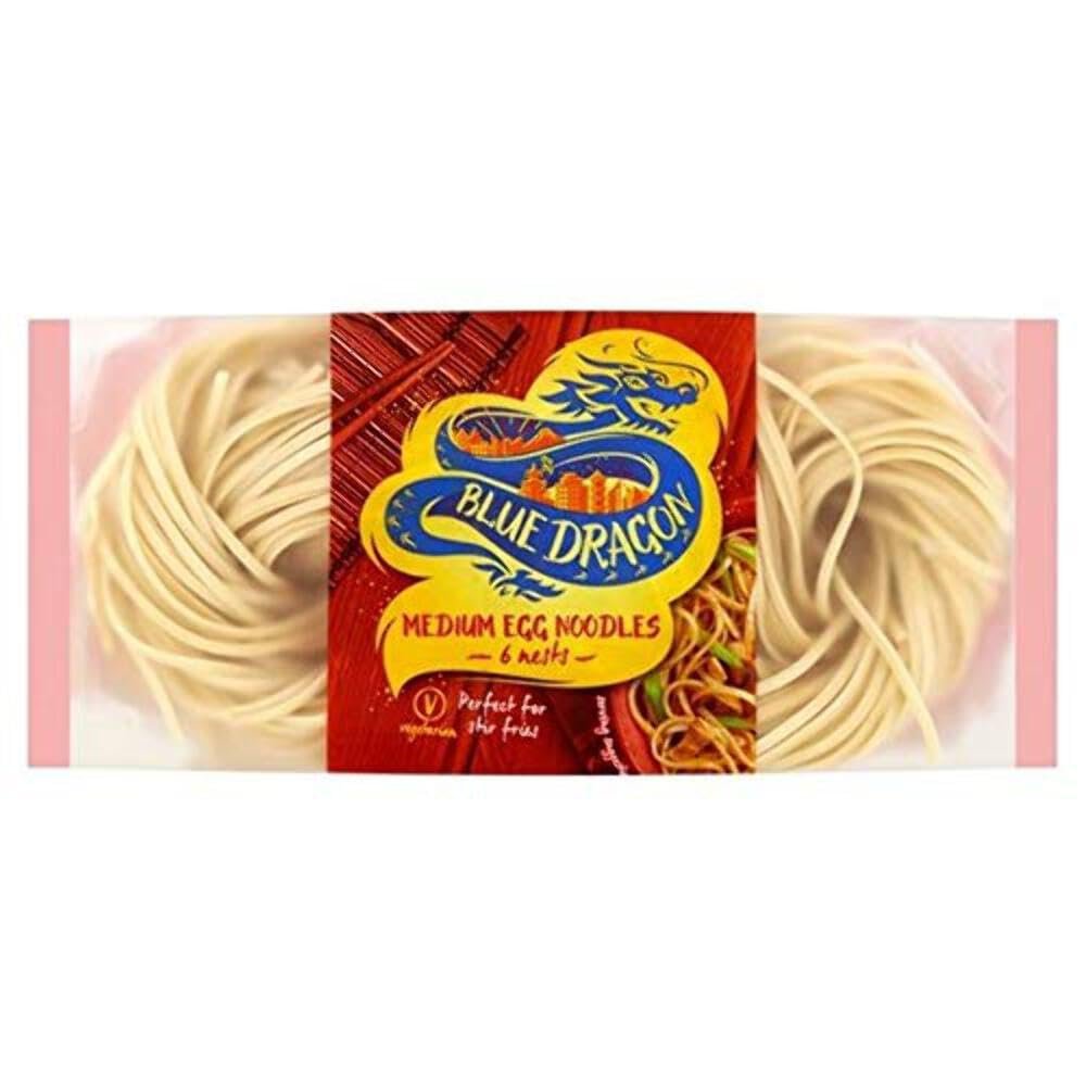Blue Dragon Medium Egg Noodles Nests (300g) - Pack of 2