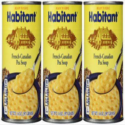 Habitant French Canadian Yellow Pea Soup (Pack of 3) 14 oz Cans