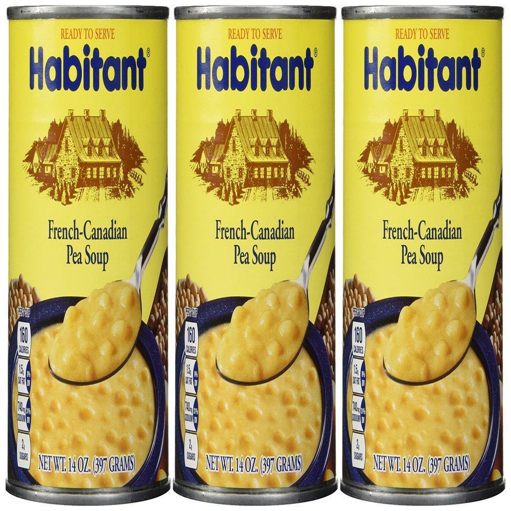 Habitant French Canadian Yellow Pea Soup (Pack of 3) 14 oz Cans