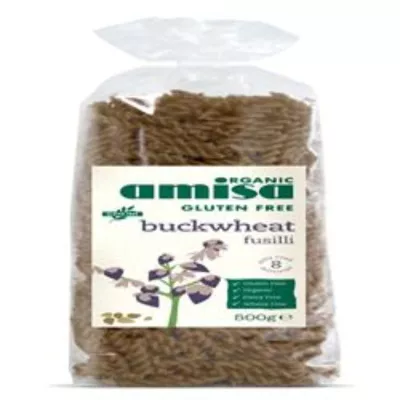 Amisa Organic Pure Buckwheat Fusilli 500g