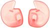 Doc's Proplugs DS06P Large Non Vented Ear Plugs Without Leash - Pink view 1