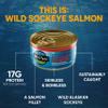 Wild Planet Wild Sockeye Salmon, Skinless and Boneless, Sea Salt, Tinned Fish, Canned Salmon, Sustainably Wild-Caught, Non-GMO, Kosher, Gluten Free, Keto and Paleo, 6 Ounce Single Unit/Can view 3