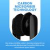 Carbon Klean Peeps Eyeglass Lens Cleaner - Efficient and Durable Carbon Microfiber Technology - Exclusively Used by NASA - 500 Uses (Green Soft Touch) view 3