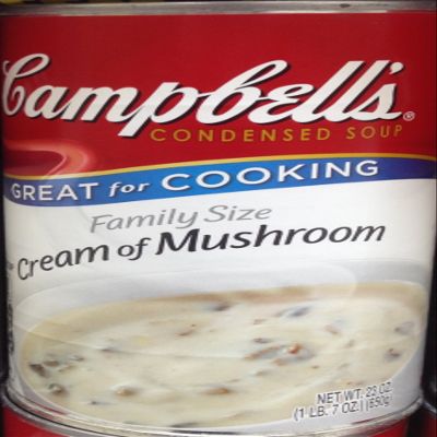 Campbell's FAMILY SIZE CREAM OF MUSHROOM SOUP 23oz. (Pack of 8)