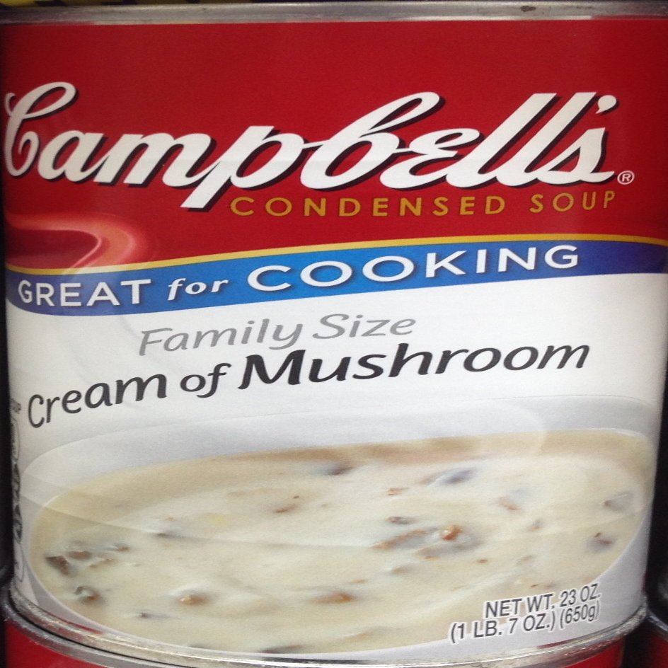 Campbell's FAMILY SIZE CREAM OF MUSHROOM SOUP 23oz. (Pack of 5)