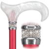 Stylish Adjustable Red Walking Cane  Lightweight Walking Stick for Men and Women, Safe and Supportive Gift Idea view 1