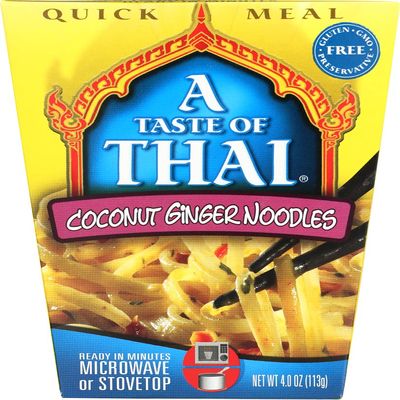A Taste of Thai Coconut Ginger Noodles Quick Meal, 4-Ounce Boxes (Pack of 6)