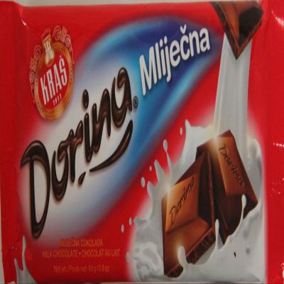 Dorina Chocolate bar form Croatia (Milk - Milk Chocolate 80g 3Pack)