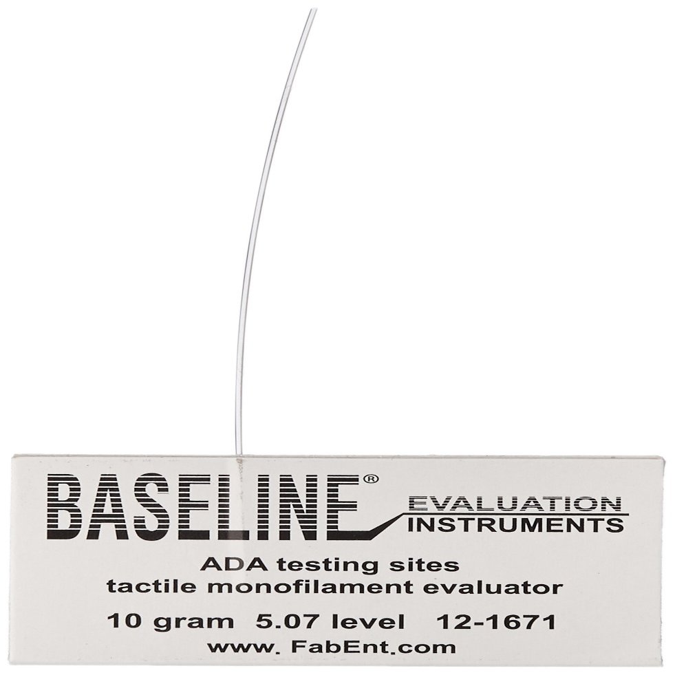 Baseline 12-1671-40 Tactile Monofilament, LEAP Program, Disposable, 5.07 to 10 gram (Pack of 40)