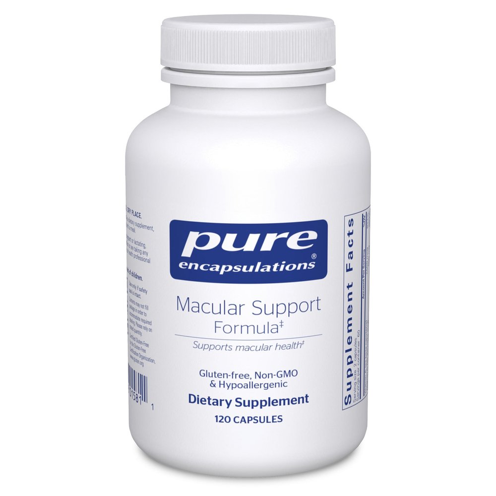 Pure Encapsulations Macular Support Formula | Hypoallergenic Supplement with Enhanced Antioxidant Formula for Healthy Eyes* | 120 Capsules