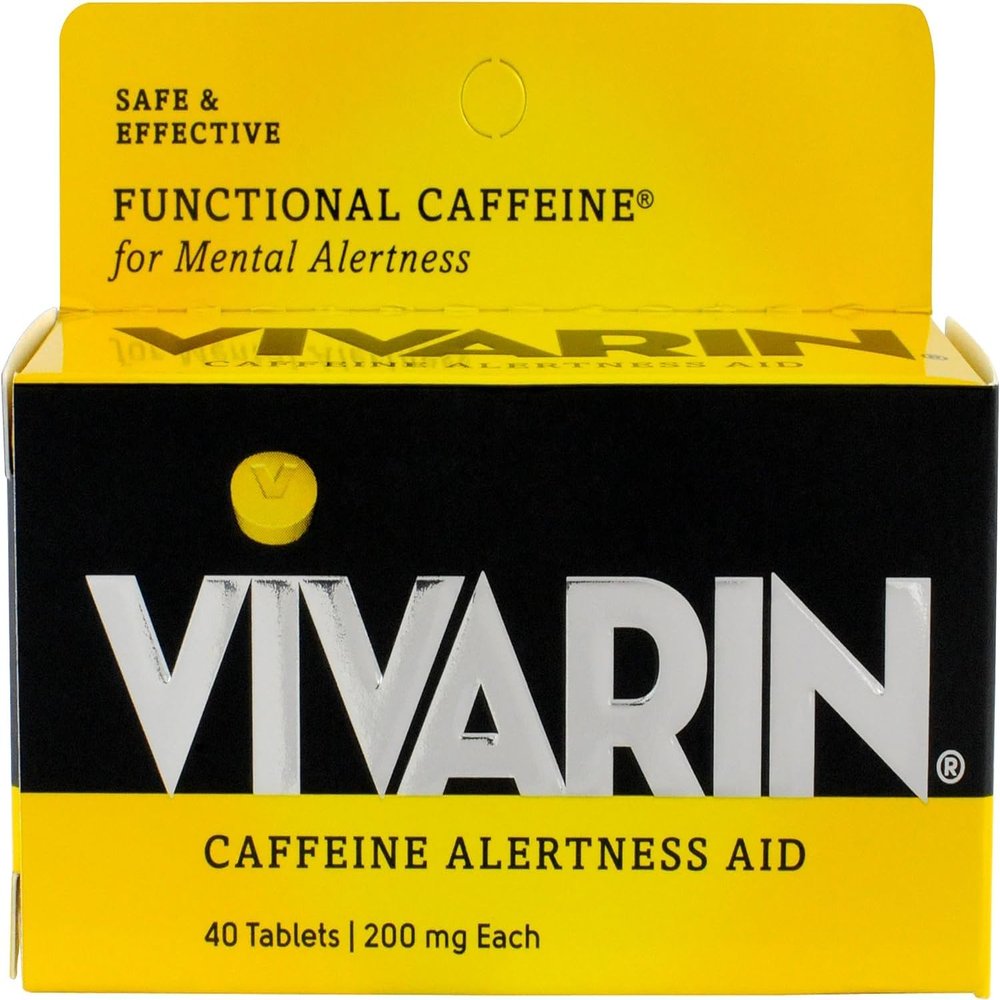 Vivarin Alertness Aid Tablets 40 Count 200mg Tablets (6 Pack)