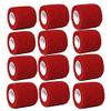 Aguaton Self-Adherent Stretch Cohesive Athletic Tape Wrap Bandage 2 inches by 6 yards (Pack of 12) (Red) view 1