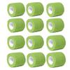 Aguaton Self-Adherent Stretch Cohesive Athletic Tape Wrap Bandage 2 inches by 6 yards (Pack of 12) (Lime) view 1