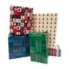 '10 Sheet of Mix Designer' Soft touch Foiled Christmas wrapping paper view 1