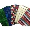'10 Sheet of Mix Designer' Soft touch Foiled Christmas wrapping paper view 2