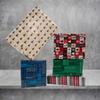 '10 Sheet of Mix Designer' Soft touch Foiled Christmas wrapping paper view 3