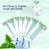 EZGO 100pcs Deep Cleaning Teeth Wipes Finger Brush Teeth Wipes Oral Brush Ups Latex Free Mint Flavor view 3
