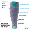 Thirty48 - "The Sock Geeks", Cp Series Calf/Shin Splint Guard Graduated Compression Sleeves-Sock; 1 Pair,Gray/Green ,Small view 3