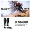 Thirty48 - "The Sock Geeks", Cp Series Calf/Shin Splint Guard Graduated Compression Sleeves-Sock; 1 Pair,Gray/Green ,Small view 4