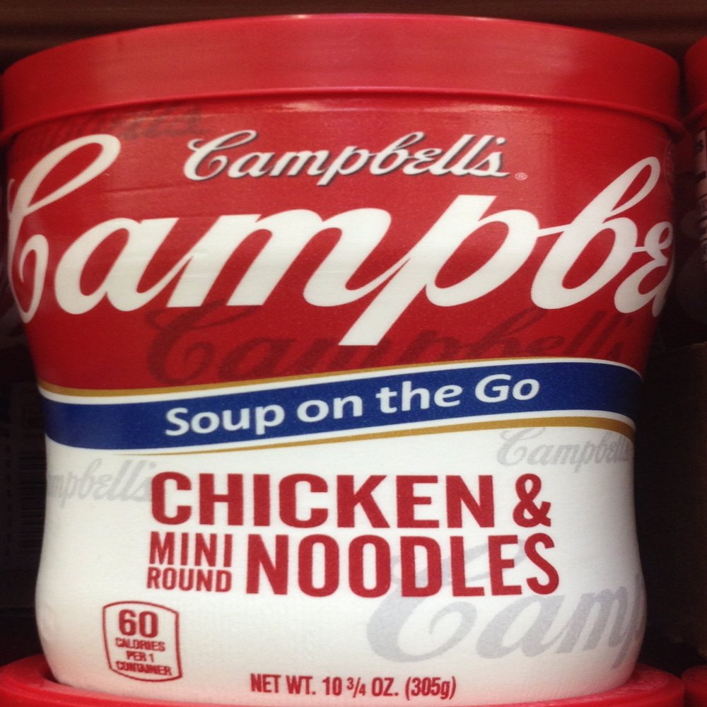 Campbell's Chicken & Mini Round Noodles Soup on the Go 10.75oz. Cup (Pack of 10)