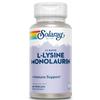SOLARAY L-Lysine Monolaurin Immune Support Supplement, 1:1 Ratio for Immune System Function, 500 mg Each, 60-Day Money Back Guarantee, 30 Servings, 60 VegCaps view 1