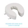 NOVA Medical Products Toilet Seat Cushion, 2 Padded Toilet Seat Cover & Comfort Pad, For Standard and Elongated Toilet Seats, White view 3