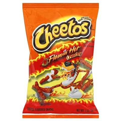 Cheetos Hot Crunchy Cheese Snacks, 2 Ounce - 64 per pack - 1 each.