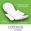 Cottons Sanitary Pads, Regular Ultra Thin Period Pads, Pack of 14 view 2