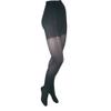 ITA-MED Sheer Pantyhose Compression, Black, Queen, 3 Count view 1