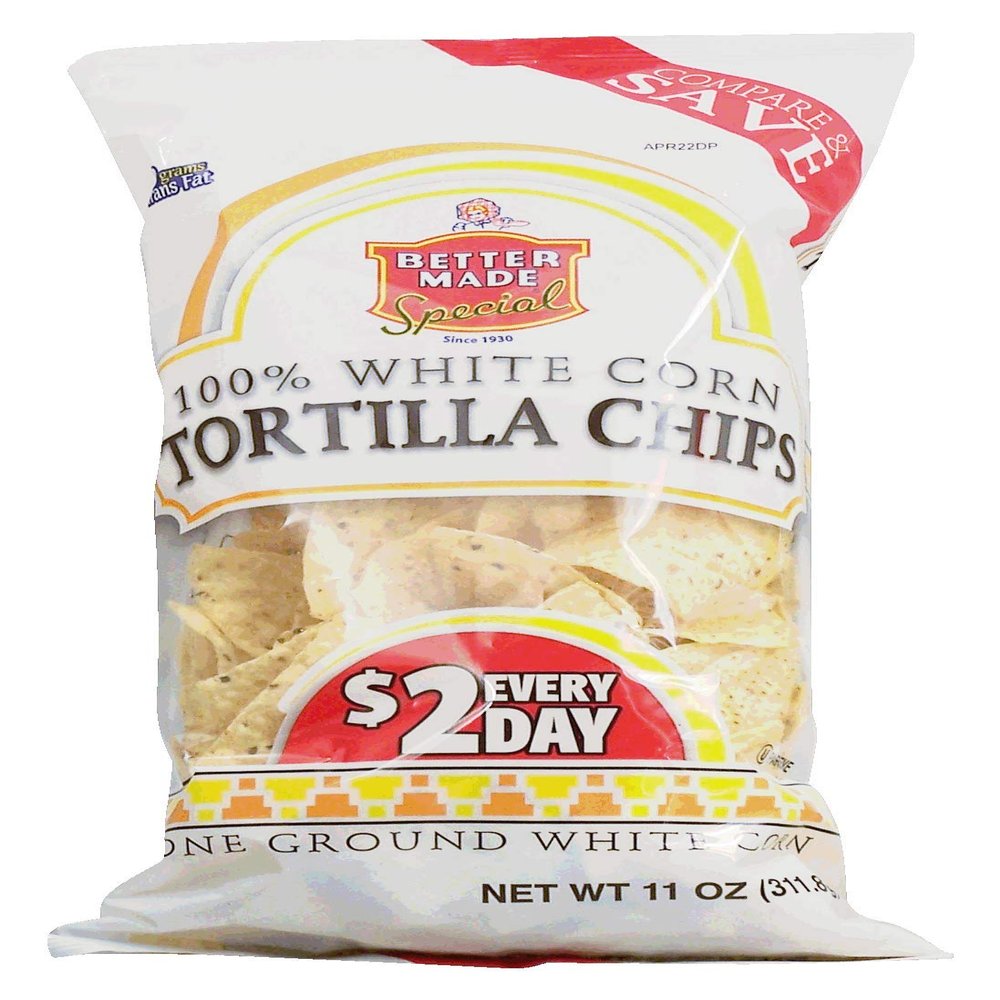 Better Made Special 100% White Corn Tortilla Chips, 11-ounce bag (pack of 1)