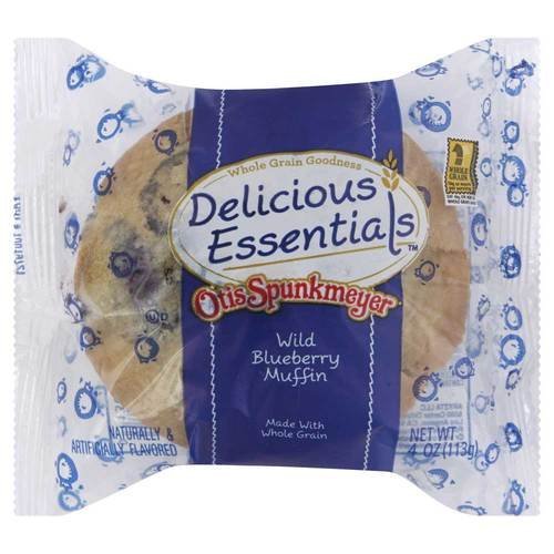Otis Spunkmeyer Whole Grain Wild Blueberry Muffin, 4 Ounce -- 48 per case.