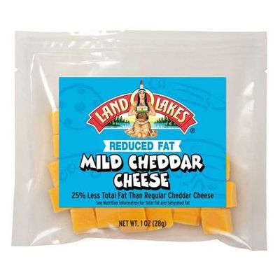 Land O Lakes Mild Cheddar Cheese Cubes, 0.062 Pound -- 200 per case.