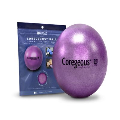 Tune Up Fitness Coregeous Ball | Psoas Release Tool, Abdominal, Belly & Lower Back Release | Core Ball, Exercise Ball for Low Back, Stress & Digestive Relief, Improved Breathing & Sleep (Iris)