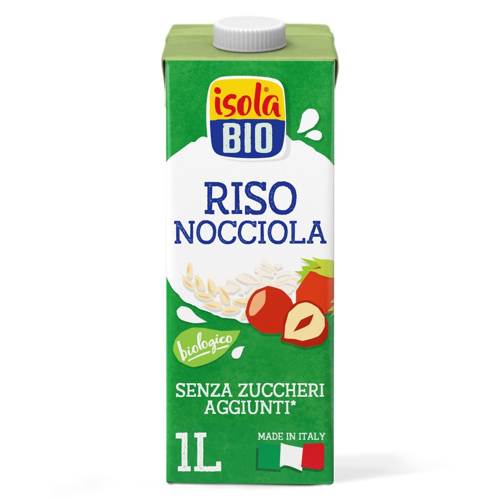 ISOLA BIO Hazelnut-Rice Beverage, 1000 ML