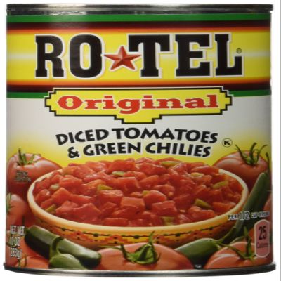 Ro Tel Original Tomato Diced Green Chili, 10 Ounce, (Pack Of 4)