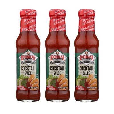 Louisiana Cocktail Sauce with Horseradish 12.0 Oz. (Pack of 3)