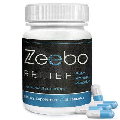Zeebo Placebo Pills - Choose Tablet or Capsule Form (Blue-White Capsule)