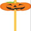 Pumpkin Plastic Straws (6) view 1