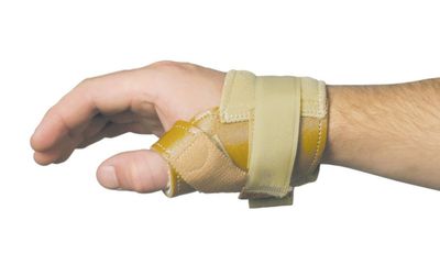 AliMed FREEDOM Thumb Stabilizer, Beige, Right, Medium