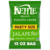 Kettle Brand Potato Chips, Jalapeno Kettle Chips, Party Size, 13 Oz view 1