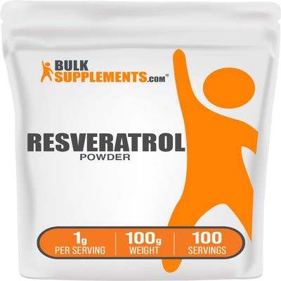 BulkSupplements.com Resveratrol Powder - Resveratrol Supplement, from Polygonum Cuspidatum - Antioxidant, Gluten Free, 1g per Serving, 100g (3.5 oz) (Pack of 1)
