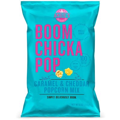 Angie's BOOMCHICKAPOP Caramel & Cheddar Popcorn Mix, 6 oz. (Pack of 12)