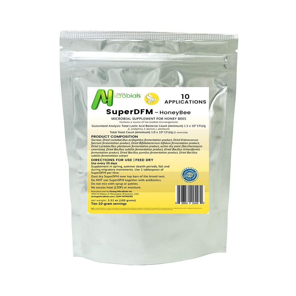 SuperDFM - HoneyBee, Probiotic Supplement for Bees, 10 Applications