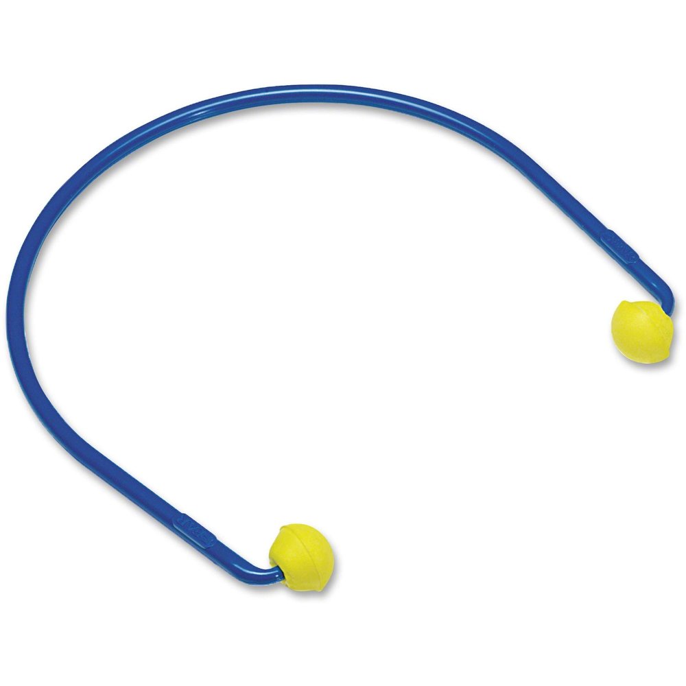 3M E-A-R Caps Blue and Yellow Under Chin Banded Earplugs
