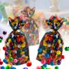 Candy Theme Party Supplies - 20 Gumball Design Cellophane Bags with Twist Ties for Baby Shower Candy Party Favors Decoration Birthday Decor view 3