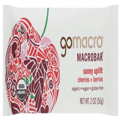 Go Macro Macrobar Sunny Uplift Cherries and Berries 2 Oz (Pack of 15)