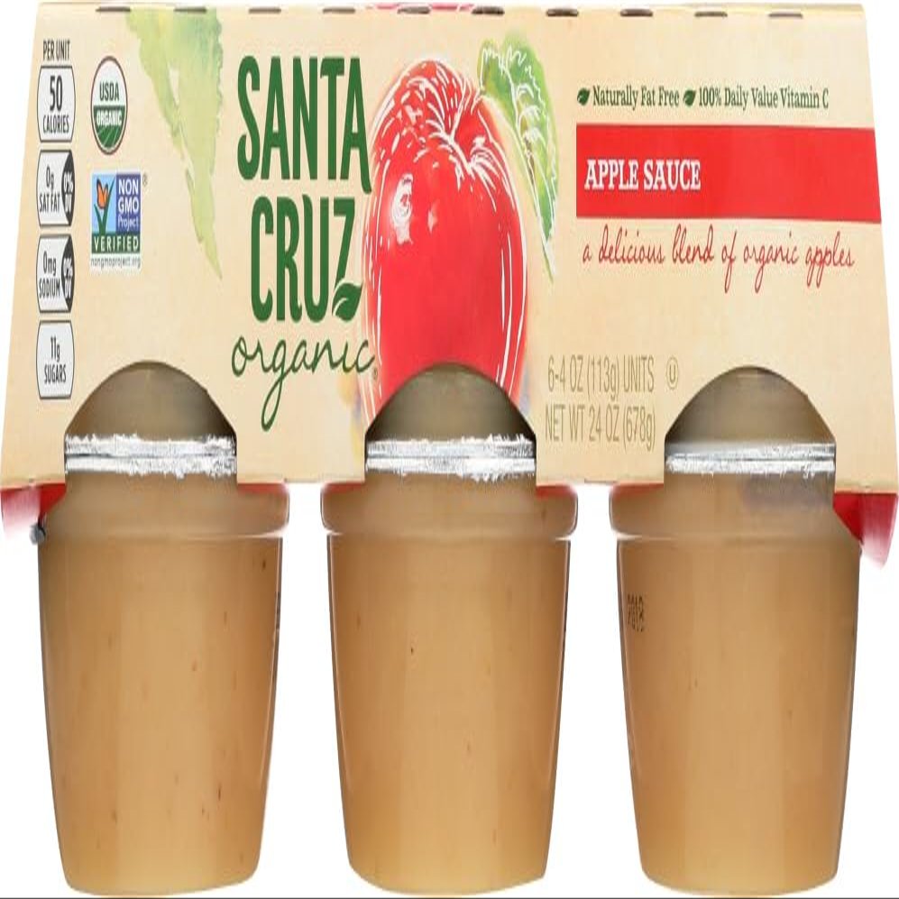 Santa Cruz Applesauce 4 Oz (Pack of 12)
