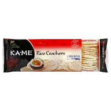 KA ME Rice Crunch Cracke Roasted Plain ages (3.5 oz ea)