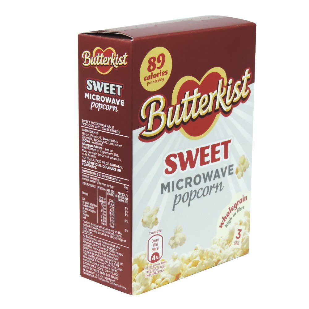 Butterkist Microwave Sweet Popcorn 3 Pack 210g