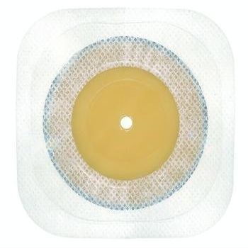 ConvaTec 411642 Little Ones Two-Piece Adhesive Coupling Technology Skin Barrier with Cut-to-Fit Opening, Fabric Collar, White, 1/5" - 1-1/4" Stoma Opening, Pack of 5